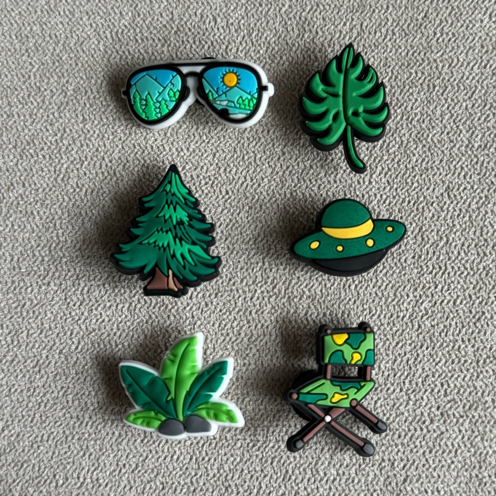 Woodland Camping Shoe Charm Bundle